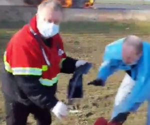 Chersoń. Rosjanie wysadzili ambulas, podczas gdy medycy ratowali człowieka