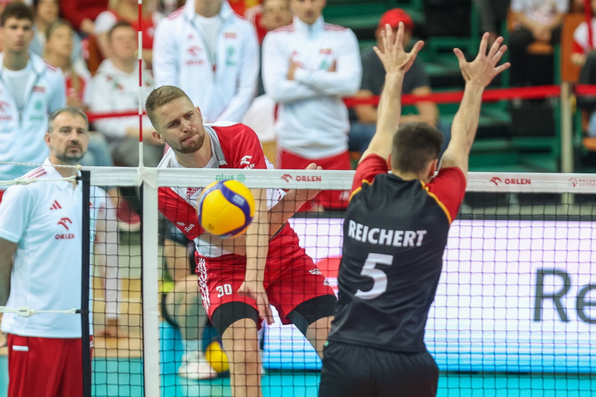 Mecz siatkarski Polska - Niemcy w Katowicach