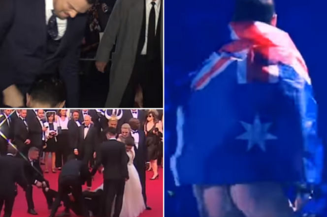 Pokazał tyłek na Eurowizji, wcześniej uderzył Brada Pitta i całował Willa Smitha! I nie tylko!
