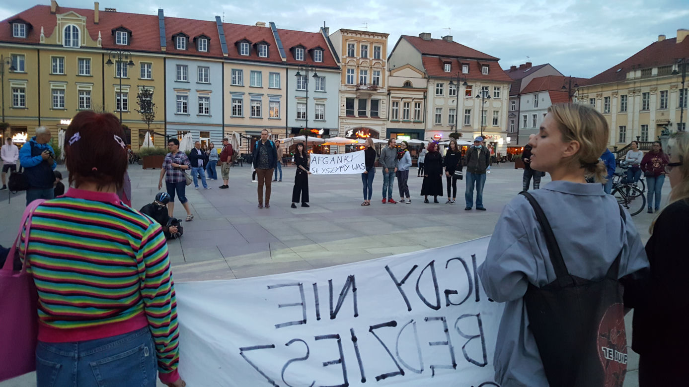 Bydgoszcz dla Afganistanu. Protest w centrum miasta