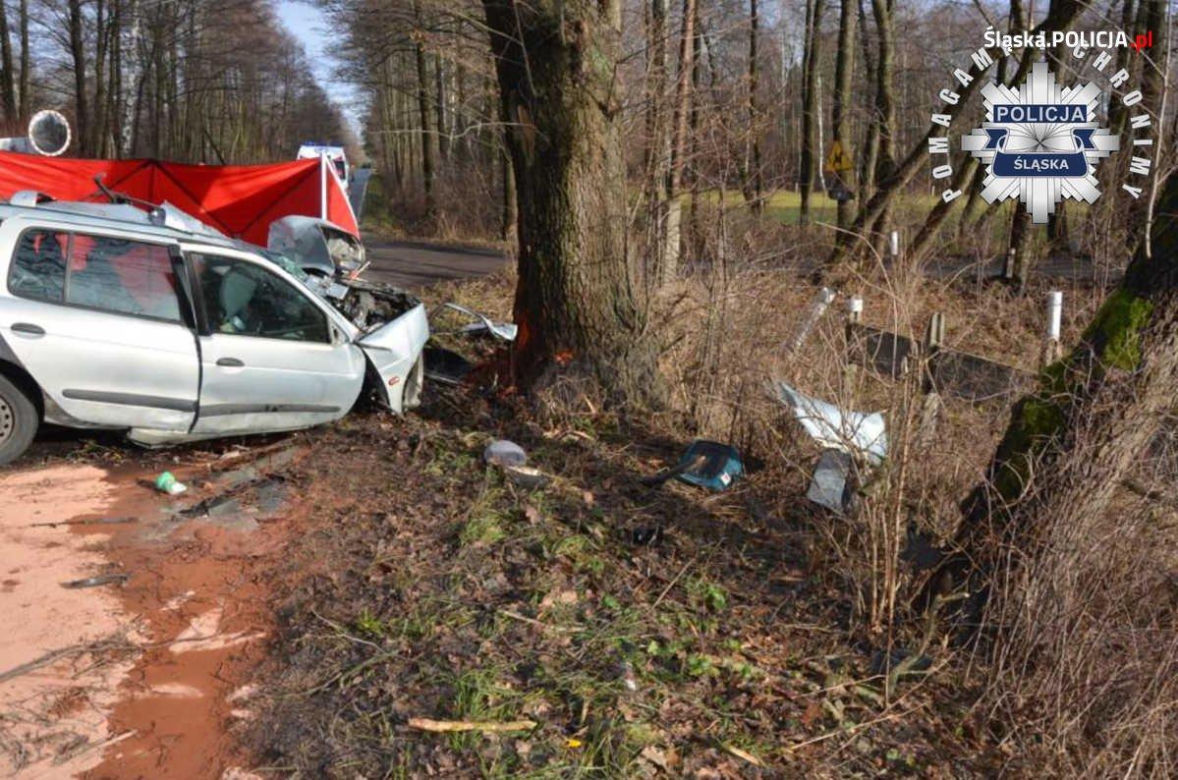 Czarny dzień na drogach woj. śląskiego. Dwa wypadki, cztery ofiary śmiertelne