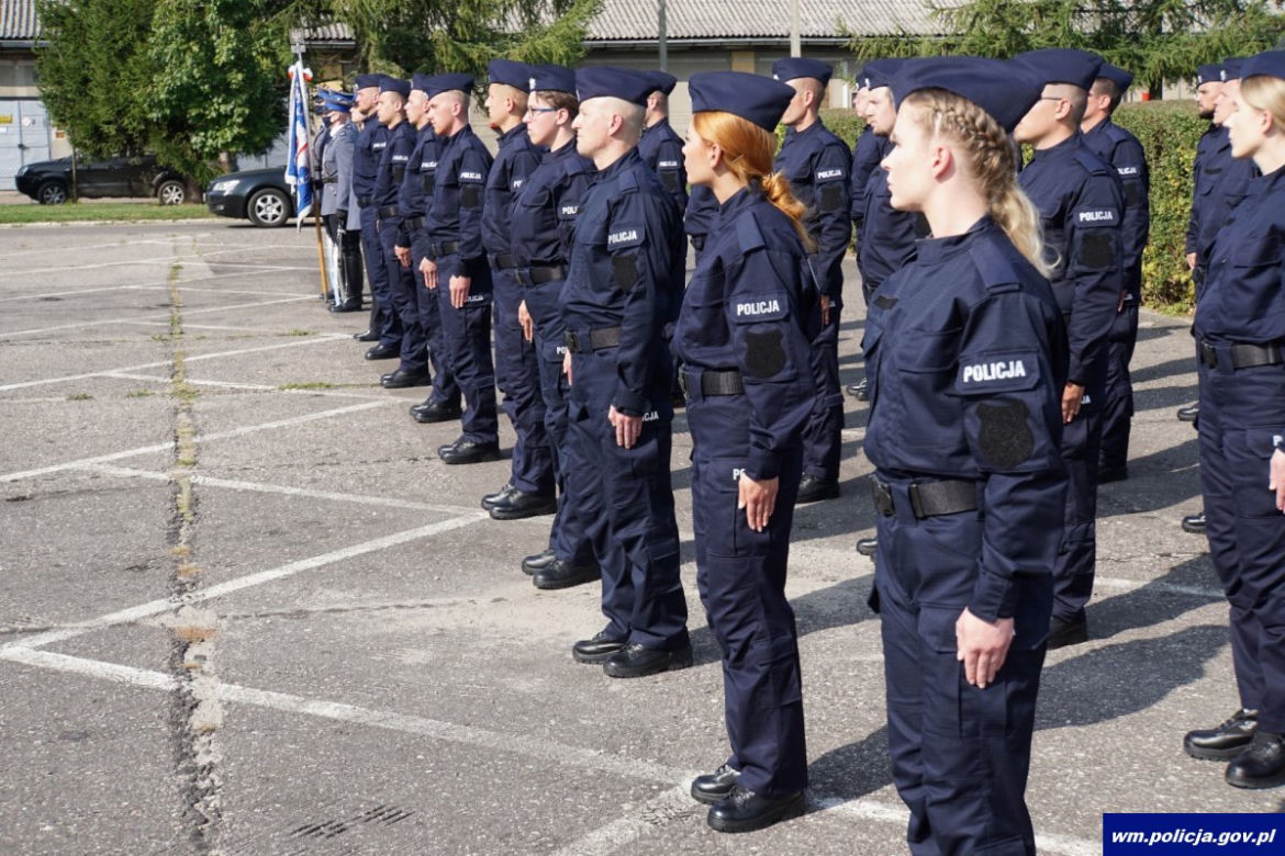 Nowi policjanci na Warmii i Mazurach