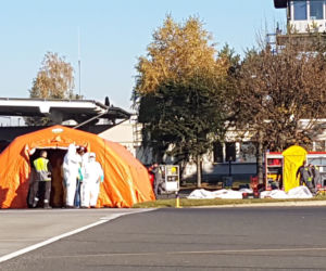Ebola na pokładzie samolotu w Jasionce? Spokojnie, to tylko ćwiczenia