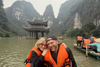 Patrycja Markowska z mężem w Wietnamie