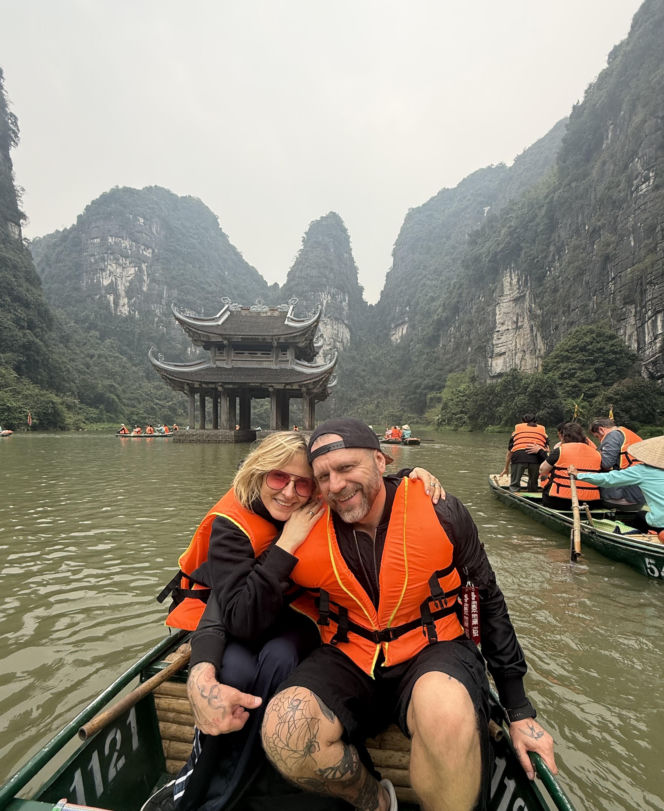 Patrycja Markowska z mężem w Wietnamie