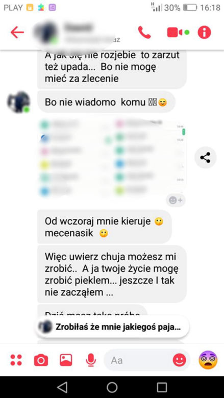 Nękana kobieta