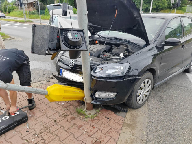 Wypadek na skrzyżowaniu w Starachowicach