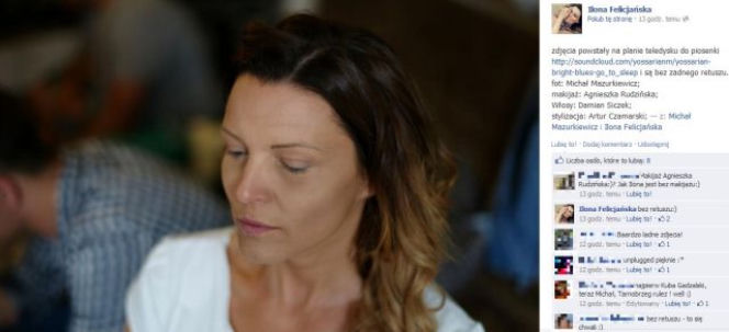 Ilona Felicjańska BEZ MAKIJAŻU i RETUSZU - ZDJĘCIA