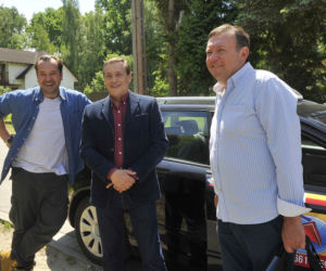 Barwy szczęścia po wakacjach 2015. Borys (Jakub Wieczorek), Zenek Grzelak (Jan Pęczek), Zdzisio (Zbigniew Buczkowski)