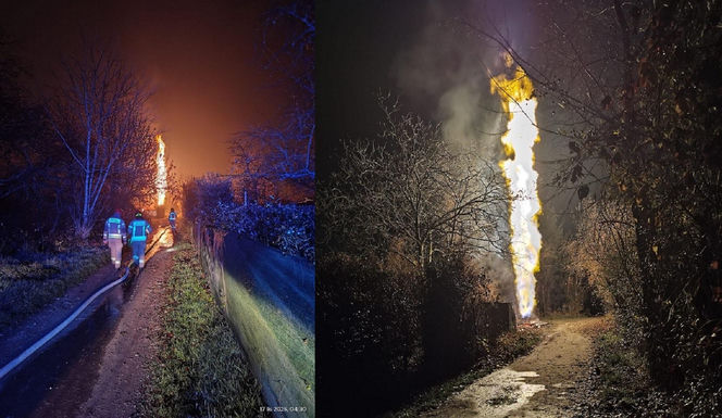 Potężny wyciek gazu w Krakowie. Ogromny słup ognia poderwał mieszkańców na nogi!
