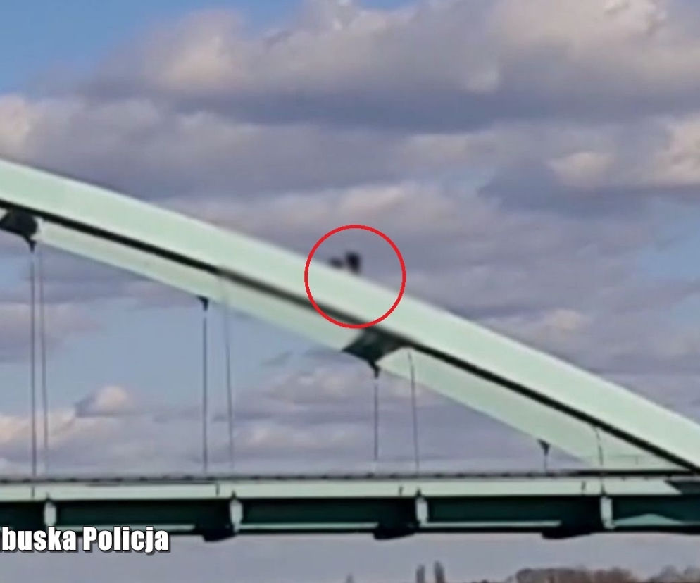 Ryzykowali życie dla zabawy?! 20-latek i 16-latka na przęśle ogromnego wiaduktu w Świebodzinie! [WIDEO, ZDJĘCIA]