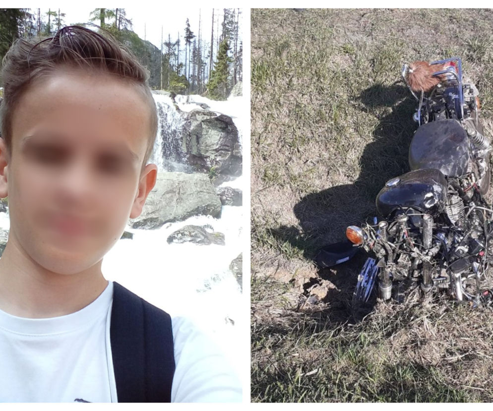 Tragiczny finał przejażdżki na motorze pod Kruszwicą. Dziadek z ukochanym Mateuszem zginęli. Kazik zawsze jeździł ostrożnie