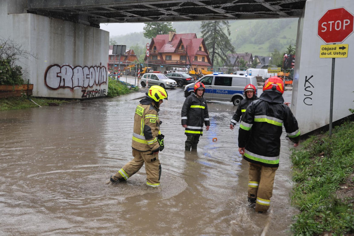 PODTOPIENIA PO ULEWACH W ZAKOPANEM