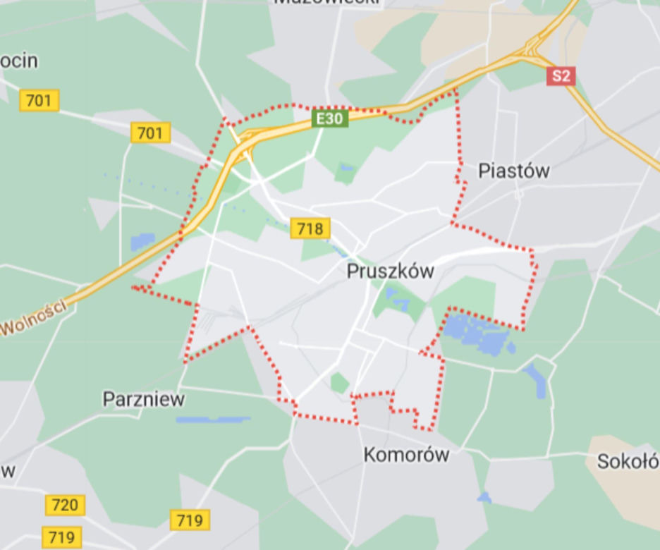 5. Pruszków - 65 321 mieszkańców