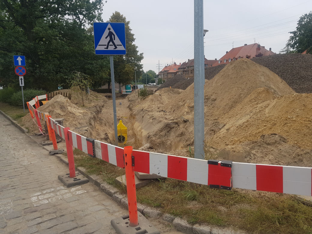 Budowa węzła Łękno 
