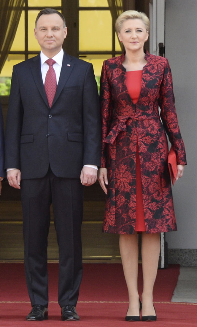 Prezydent Andrzej Duda z żoną Agatą