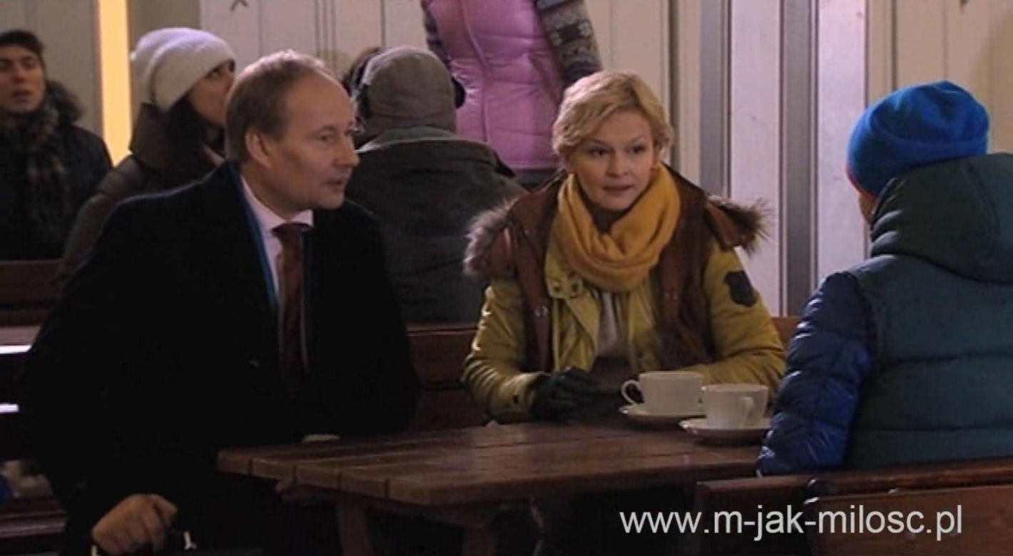 M jak miłość odc. 995. Holtz (Grzegorz Milczarczyk), Marta (Dominika Ostałowska)