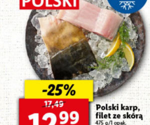  polski karp ze skórą 12,99 zł/475 g 