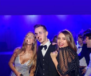 Oliwia Bieniuk na studniówce