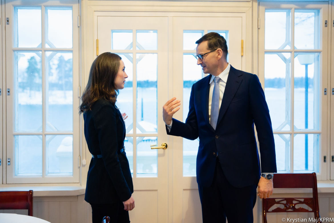 Spotkanie premiera Mateusza Morawieckiego z Sanną Marin