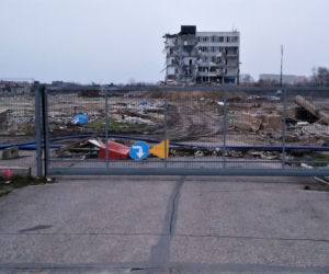 Prace wyburzeniowe w miejscu przyszłego sklepu IKEA w Szczecinie