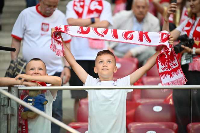 Kibice na meczu Polska-Nigeria