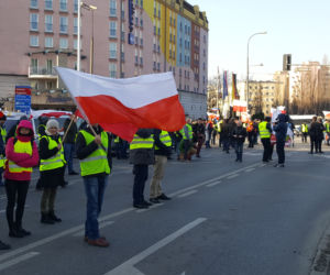 Protest rolników w centrum Warszawy