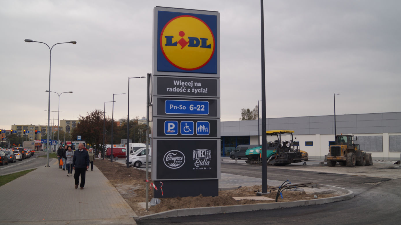 Budowa Lidla na bydgoskich Kapuściskach. Jak przebiegają prace? [ZDJĘCIA]
