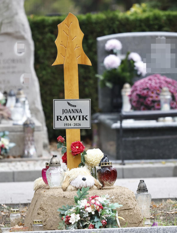 Tak wygląda grób Joanny Rawik