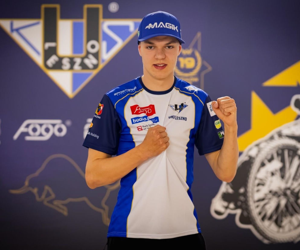 Kacper Mania poza podium Brązowego Kasku