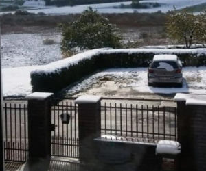 Śnieg na Warmii i Mazurach
