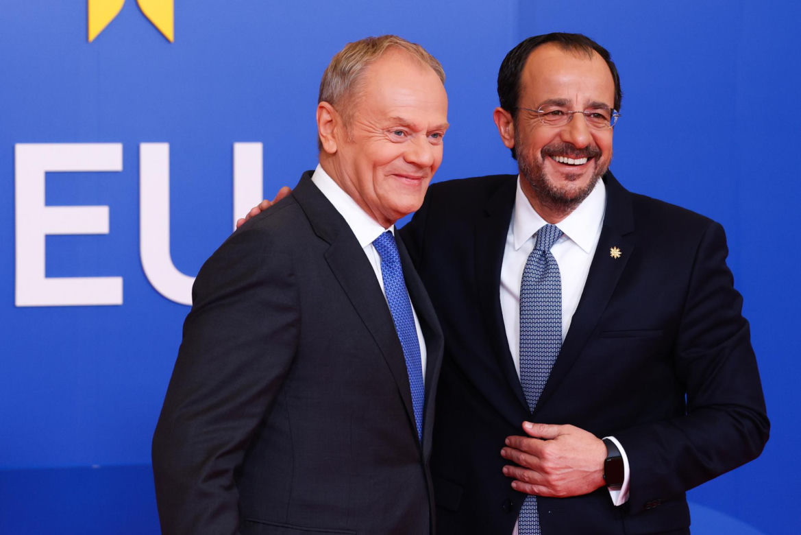 Donald Tusk  podczas nieformalnego szczytu Rady Europejskiej w Nikozji