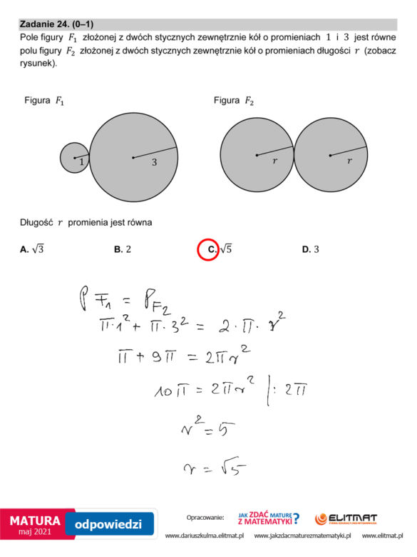 Matura 2021, matematyka poziom podstawowy. Odpowiedzi eksperta