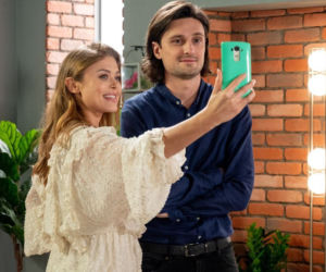 Barwy szczęścia odc. 2434. Radek (Filip Kosior), Sandra (Joanna Opozda)