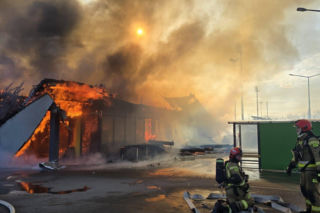 Spłonęła jedyna całodobowa Biedronka!