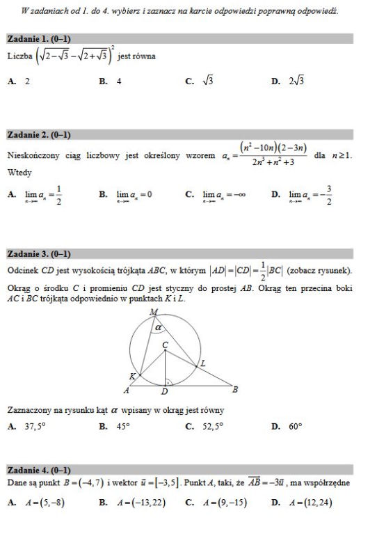 Matura 2017 matematyka rozszerzona. - Jaka chu****! [ARKUSZE, ZADANIA, PRZECIEKI] Relacja na żywo