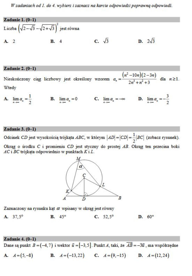 Matura 2017 matematyka rozszerzona. - Jaka chu****! [ARKUSZE, ZADANIA, PRZECIEKI] Relacja na żywo