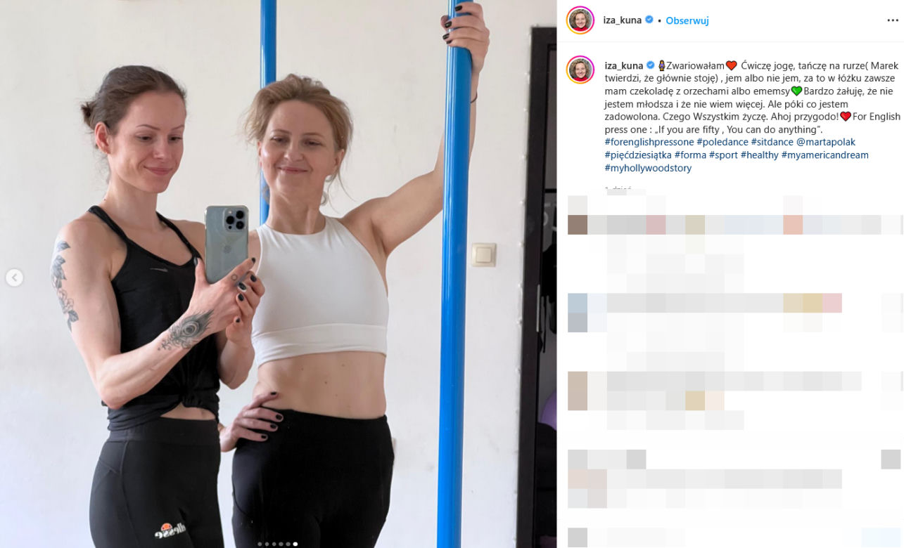  Izabela Kuna tańczy na rurze
