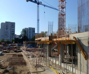 Budowa inwestycji Ale! KEN przy metrze Imielin w Warszawie