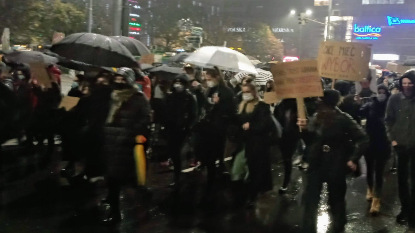 Protest kobiet w Szczecinie - 30.10.2020