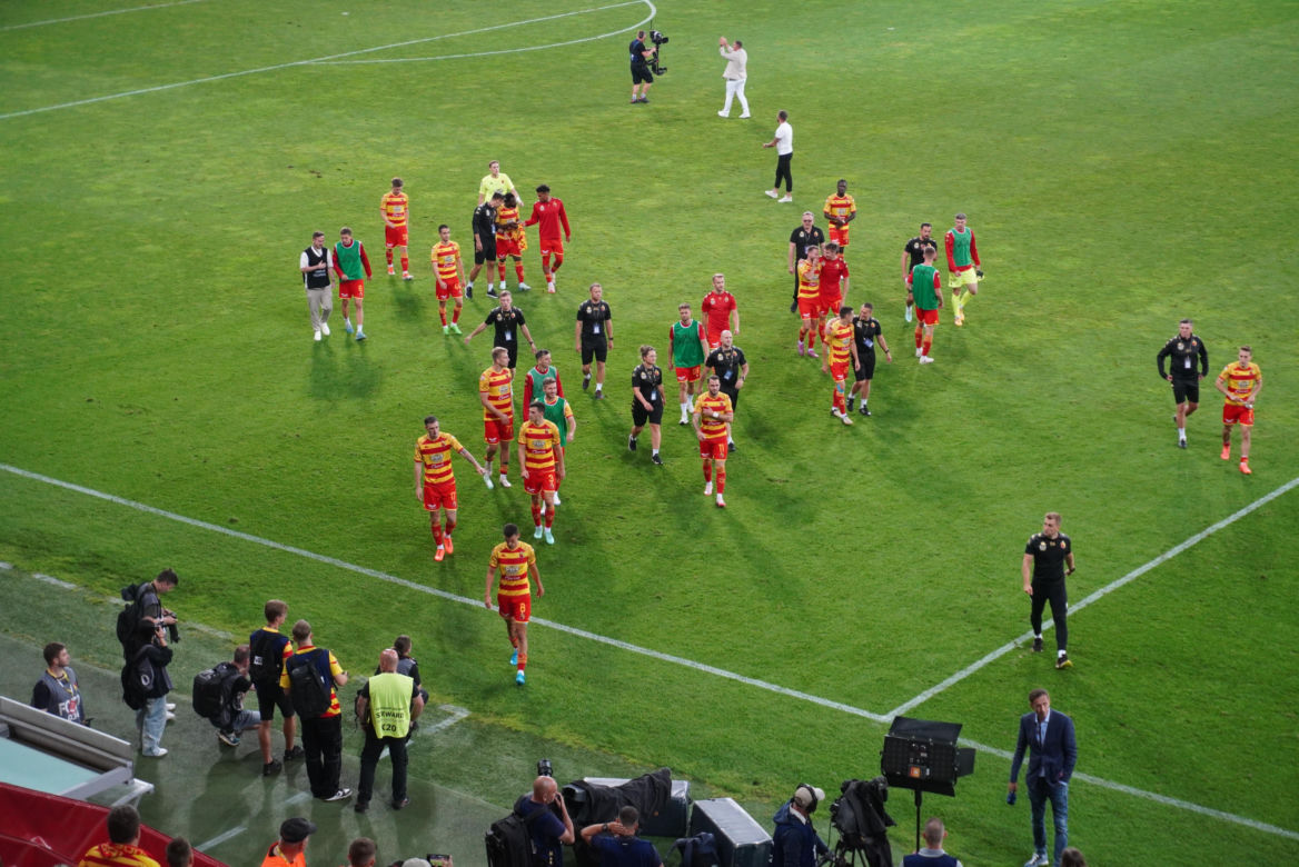 Jagiellonia-Poniewież. Liga Mistrzów i Eska Summer City na Stadionie Miejskim w Białymstoku