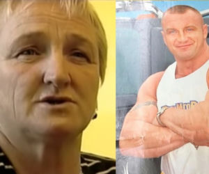 Mariusz Pudzianowski i mama, pani Maria