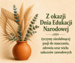 Kartka z życzeniami na Dzień Nauczyciela