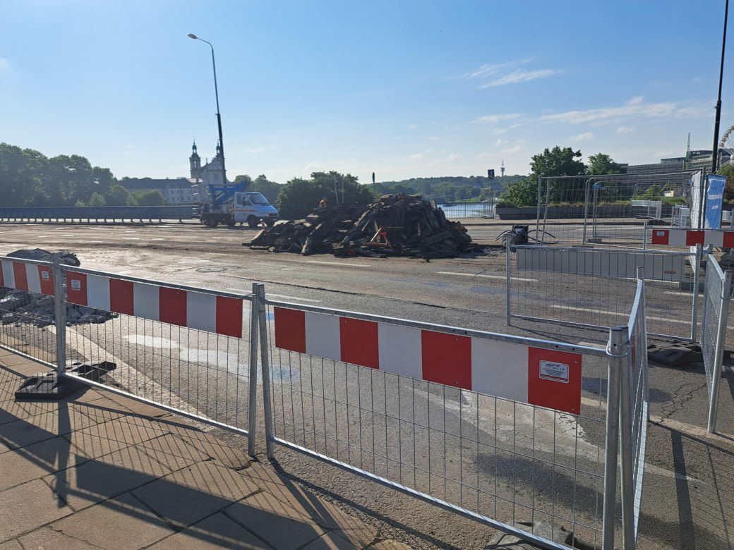 Remont mostu Grunwaldzkiego w Krakowie