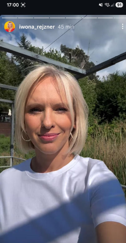 M jak miłość po wakacjach. Dorota (Iwona Rejzner) na planie