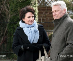 M jak miłość odc. 1143. Marysia (Małgorzata Pieńkowska), Robert Bilski (Zbigniew Stryj)