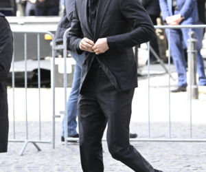 Robert Lewandowski na pogrzebie Jacka Magiery