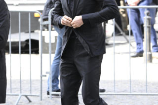 Robert Lewandowski na pogrzebie Jacka Magiery