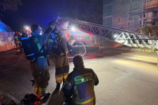 Pożar w szpitalu w Elblągu