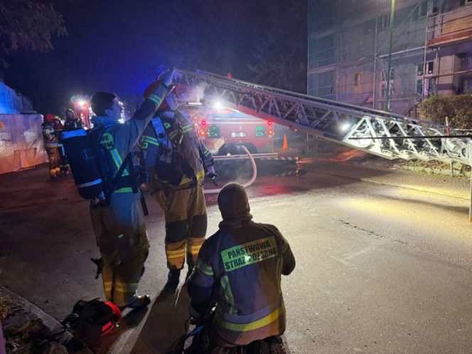 Pożar w szpitalu w Elblągu
